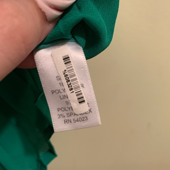 Tinley Road Green Pleated Botton Dress S - Picture 5 of 7